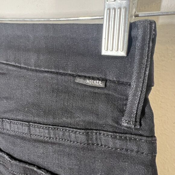 Mother Sz 25 Womens High Waisted Looker Jeans Not Guilty Black - Picture 8 of 13